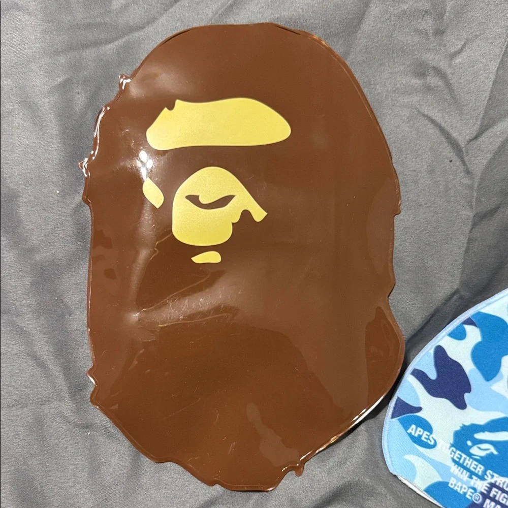 Bape Blue and White Camouflage Mask